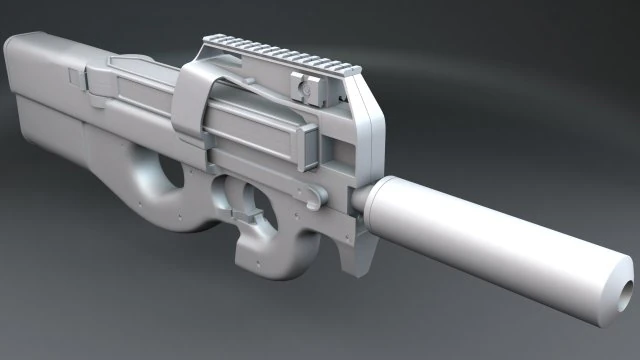 p90 3D 模型 .c4d .max .obj .3ds .fbx .stl .blend