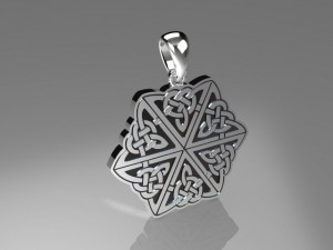 pendant celtic knots 1037 3D Model