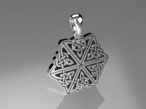 Anhänger keltische Knoten 1037 3D Modell