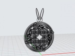 pendant celtic knots mdf1049 3D मॉडल