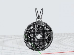 pendant celtic knots mdf1049 3D Model