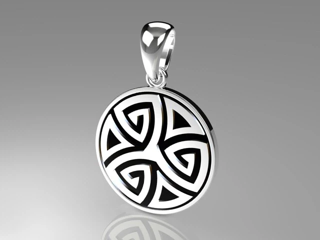 pendant celtic knots mdf1028 3D Model .c4d .max .obj .3ds .fbx .stl .blend