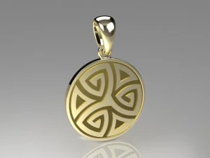 pendant celtic knots mdf1028 3D Model