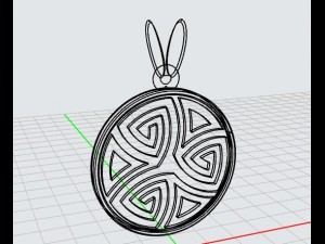 pendant celtic knots mdf1028 Modelo 3D
