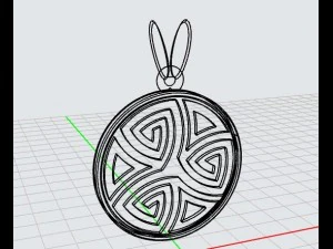 pendant celtic knots mdf1028 3D Model