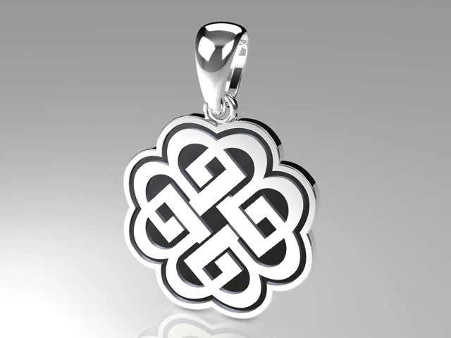 celtic knot pendant mdf1034 3D Model .c4d .max .obj .3ds .fbx .stl .blend 