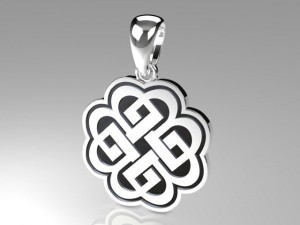 celtic knot pendant mdf1034 3D Model