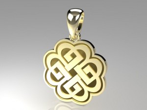 celtic knot pendant mdf1034 3D मॉडल