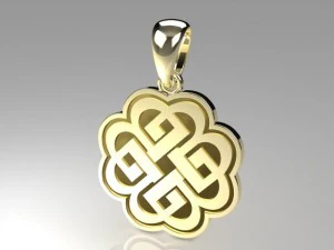 celtic knot pendant mdf1034 3D Model