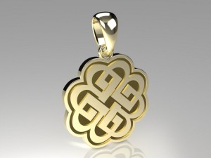 celtic knot pendant mdf1034 3D मॉडल