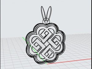celtic knot pendant mdf1034 3D मॉडल