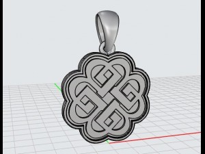 celtic knot pendant mdf1034 3D मॉडल