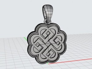 celtic knot pendant mdf1034 3D मॉडल