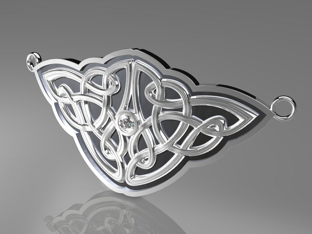 celtic knot pendant for necklace mdf1035 Modelo 3D .c4d .max .obj .3ds .fbx .stl .blend 