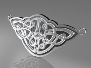 celtic knot pendant for necklace mdf1035 Modèle 3D