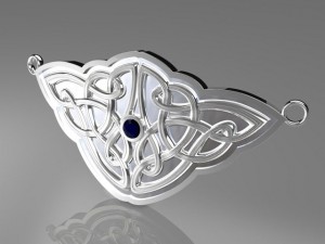 celtic knot pendant for necklace mdf1035 Modelo 3D