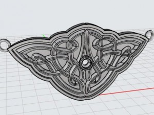 celtic knot pendant for necklace mdf1035 Modelo 3D