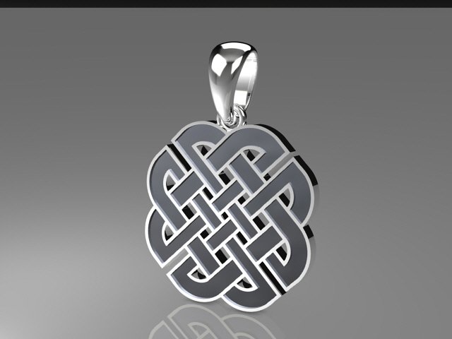 celtic knot pendant mdf1048 3D 모델 .c4d .max .obj .3ds .fbx .stl .blend 