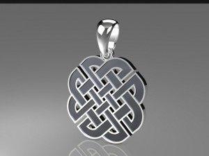celtic knot pendant mdf1048 3D Model