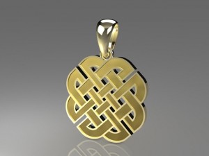 celtic knot pendant mdf1048 3D 모델