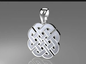 celtic knot pendant mdf1048 3D Model