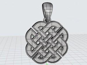 celtic knot pendant mdf1048 3D 모델