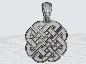 celtic knot pendant mdf1048 3D Model