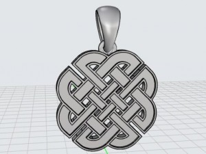 celtic knot pendant mdf1048 3D 모델