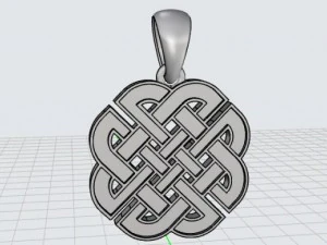 celtic knot pendant mdf1048 3D Model