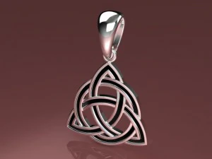 triquetra kolye mdf1038 3D Model