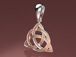 triquetra pendant mdf1038 3D Model