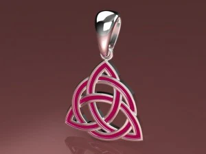 triquetra pendant mdf1038 3D Model