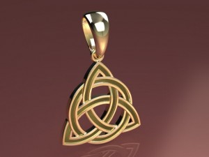 triquetra pendant mdf1038 Modèle 3D