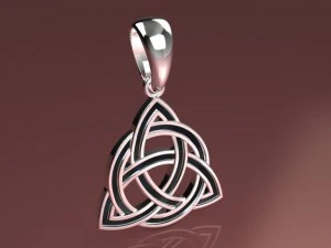 triquetra pendant mdf1038 3D Model