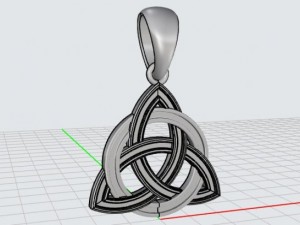 triquetra pendant mdf1038 Modèle 3D