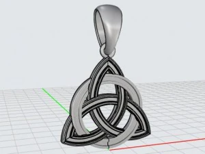 triquetra pendant mdf1038 3D Model
