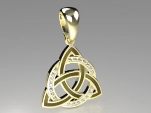 Triquetra-Anhänger MDF1039 3D Modell