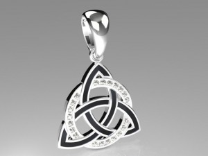 triquetra pendant mdf1039 Model 3D