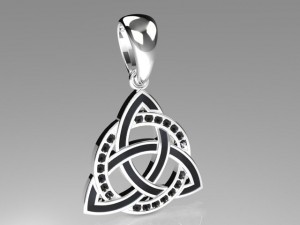 triquetra pendant mdf1039 Model 3D