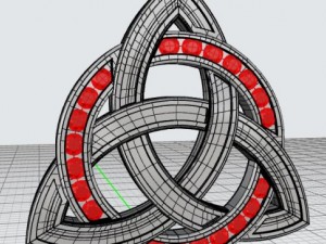 triquetra pendant mdf1039 Model 3D
