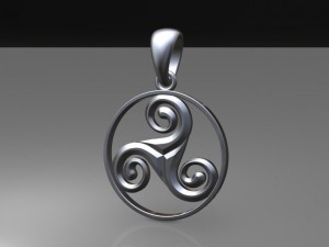 pendant triskel mdf1046 3D Model