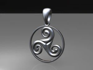 pendant triskel mdf1046 3D Model
