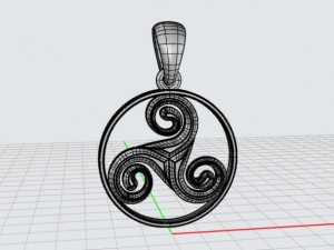 pendant triskel mdf1046 3D Model