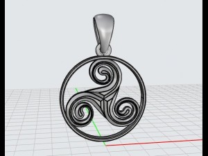 pendant triskel mdf1046 3D Model