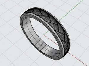 wedding ring mdf1297 3D Model