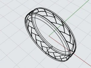 wedding ring mdf1297 3D Model