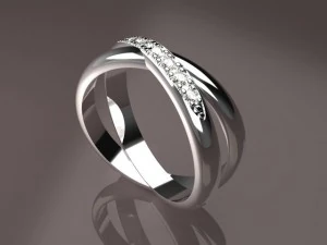 Schmuckring mdf1124 3D Modell