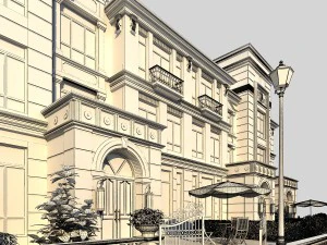 house scene 3D Model