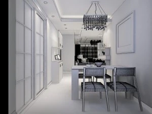 living room scene 14 3D Model