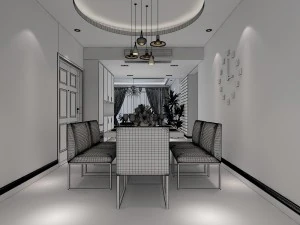 living room scene 15 3D Model